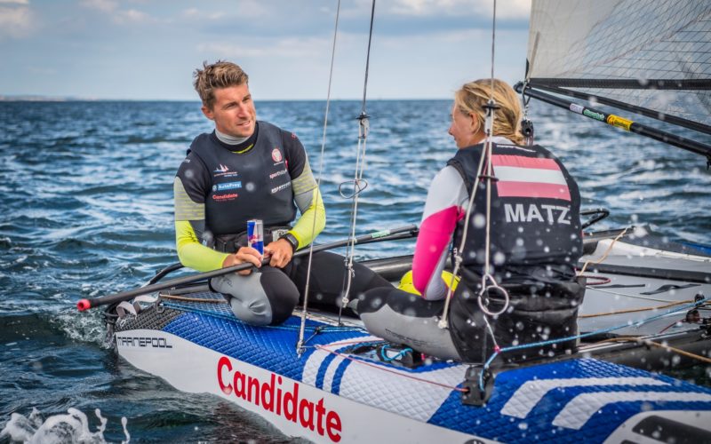 Thomas Zajac und Barbara Matz auf Nacra 17