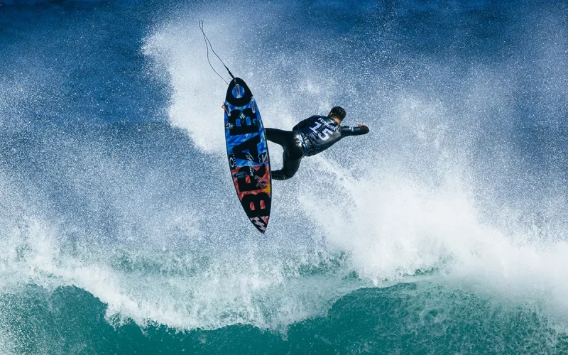 MARGARET RIVER, AUSTRALIA - MAY 4: WSL Champion Italo Ferreira of Brazil surfs in Heat 2 of the Quarterfinals at the Margaret River Pro on May 4, 2022 at Margaret River, Australia. (Photo by Aaron Hughes/World Surf League)