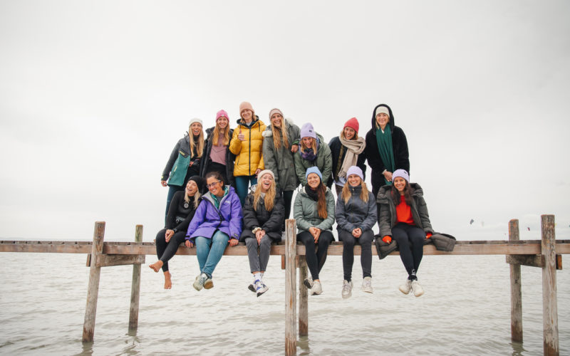 Die Teilnehmer des 2. Women Windsurfing Camp in Podersdorf