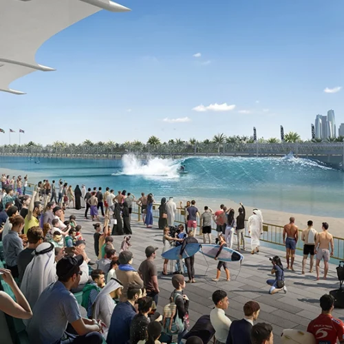 Surf Abu Dhabi baut größte Wellenanlage mit Kelly Slater